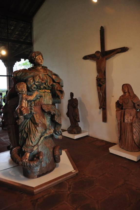 Estátuas da antiga Missão no Museu em São Miguel das Missões, no Rio Grande do Sul